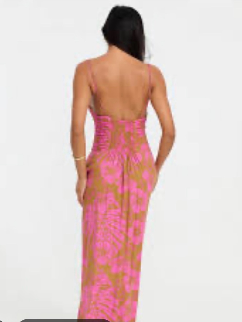 Benoa Kahea Pink Floral Slip Maxi Dress. - Picture 3 of 8